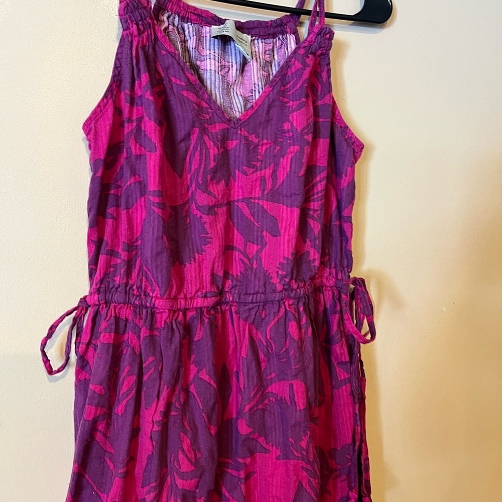 Anthropologie SATURDAY SUNDAY Yasmine Tiered Maxi Dress Tie Waist Sz S Purple - Picture 3 of 7